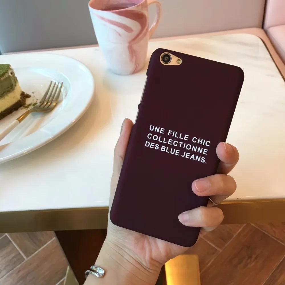 LANCHE новый жесткий слова узор чехол для телефона Мобильный сумка iPhone 6 7 8 плюс