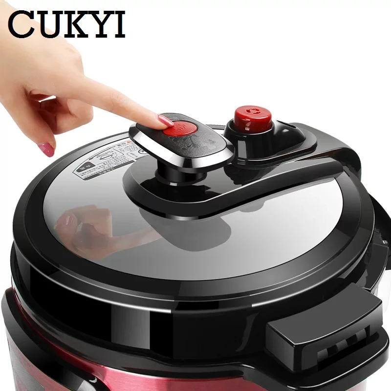CUKYI 5L Электрический Мультиварка мульти-функциональный программируемый Давление Хранение рисоварка пароход медленно, кастрюля для готовки, кастрюля для 220 В ЕС