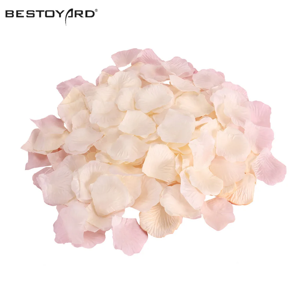 1000 Искусственные Шелковые Лепестки розы украшение для свадебной вечеринки