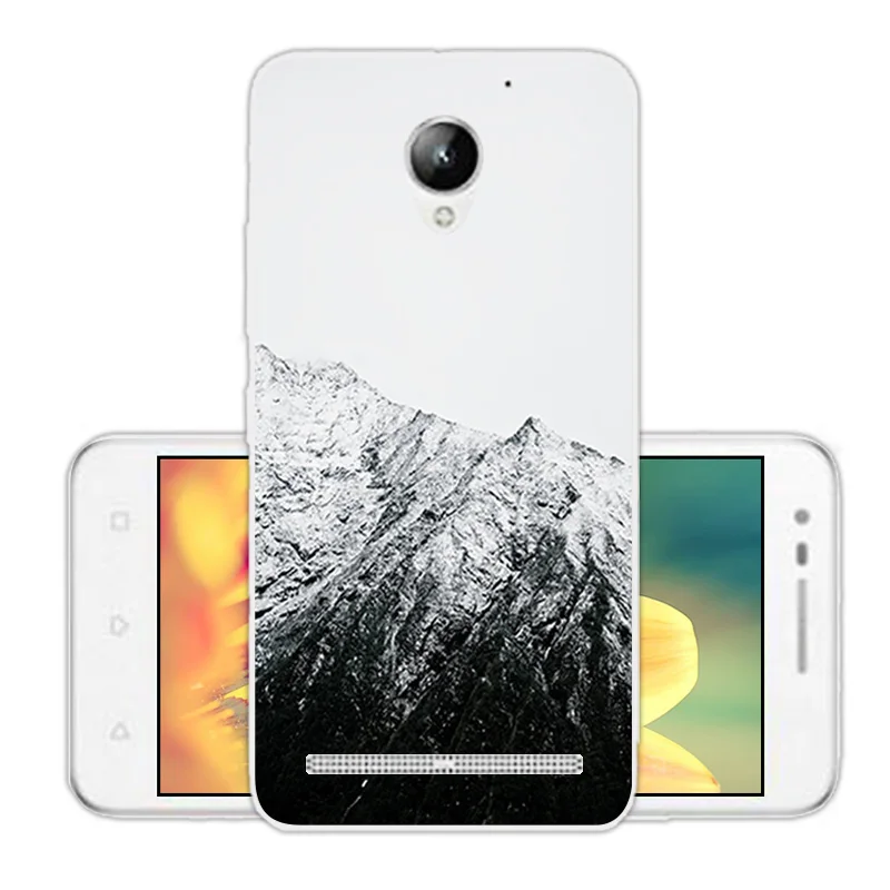 Чехол из ТПУ Для Lenovo Vibe C2 K10A40 задняя крышка с изображением животных прозрачный