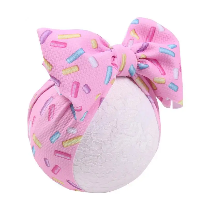 

12Pcs/Lot, Cheapest 7" Large Printted hair Bow Baby Headband Oversized Bowknot Headwrap Adjustable Turban Headwraps for Newborn