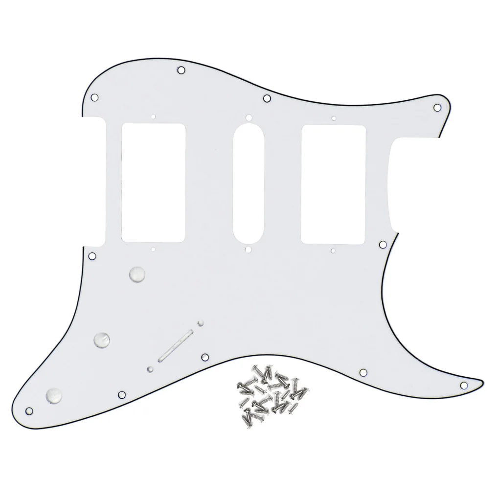 Новинка HSH электрогитара Накладка для защиты от царапин Белый 3 слоя и винты