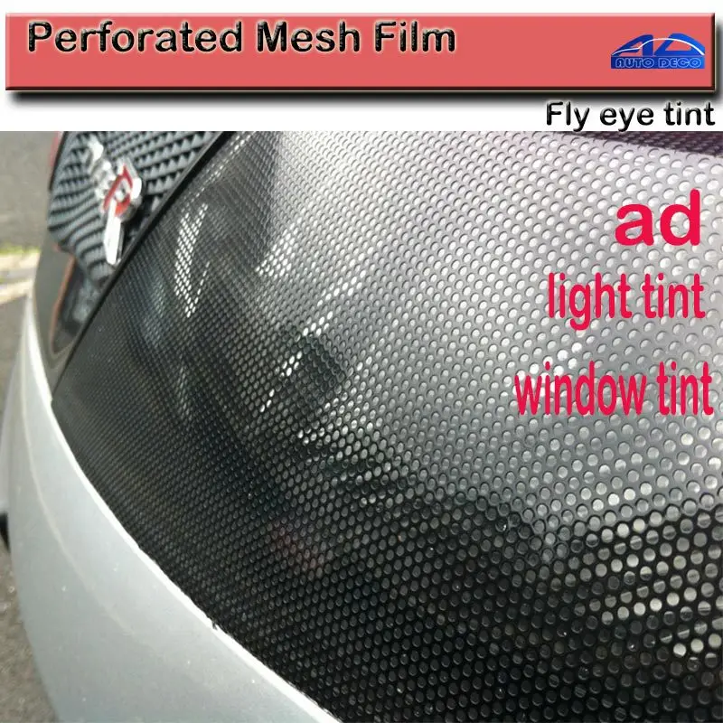 Высококачественная перфорированная сетчатая пленка черный нахлыстовой оттенок