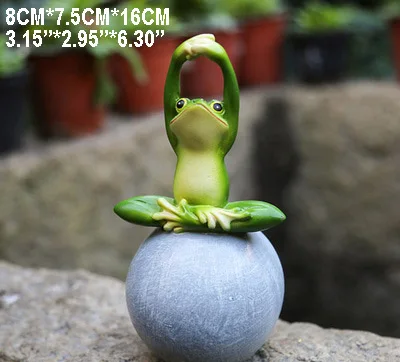 Смола 3D Йога лягушка, книга для чтения лягушка, приветственная открытка лягушка, Пирамида лягушка, цветочные горшки, украшение сада, уличная статуя, декор двора