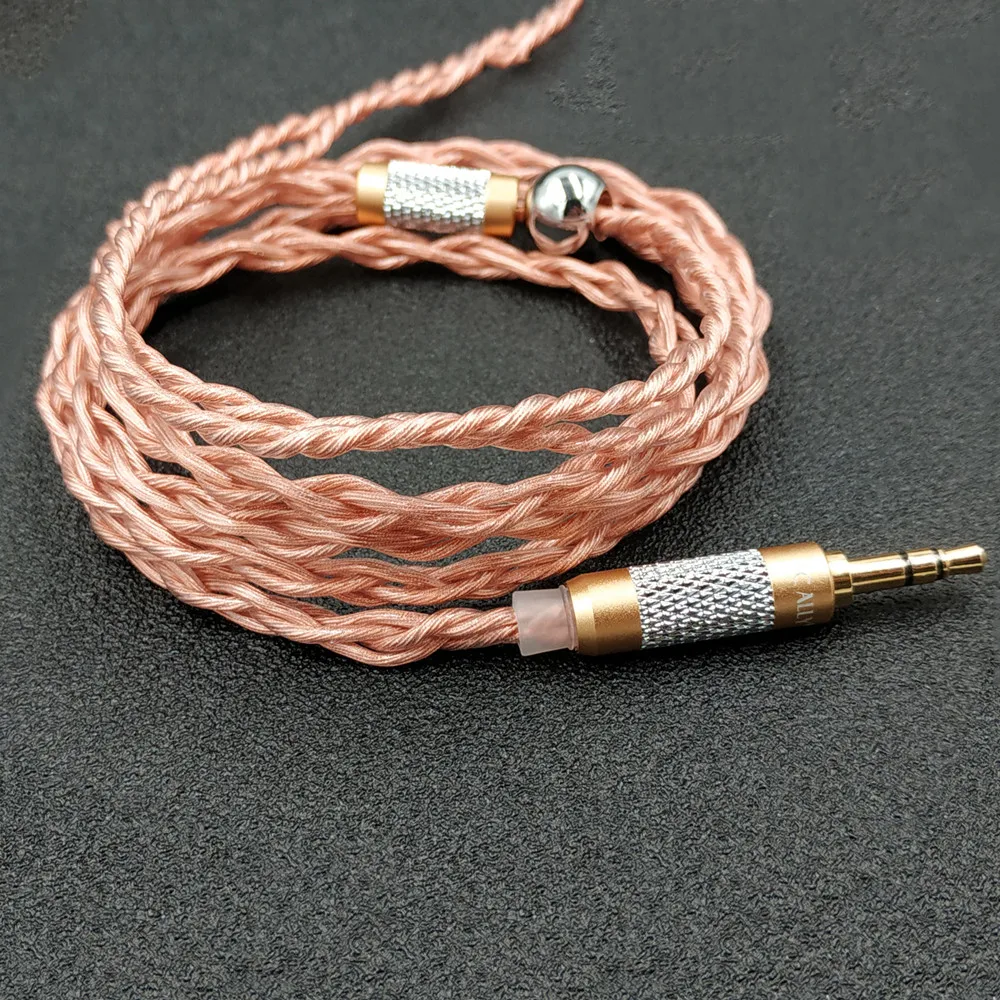 FENGRU DIY JCALLY JC04P 5N OFC 4 акции 252 ядер кабель для наушников для Shure SE215 UE900 IE80 KZ ZST ZSN Pro ZS10 Pro ZSX