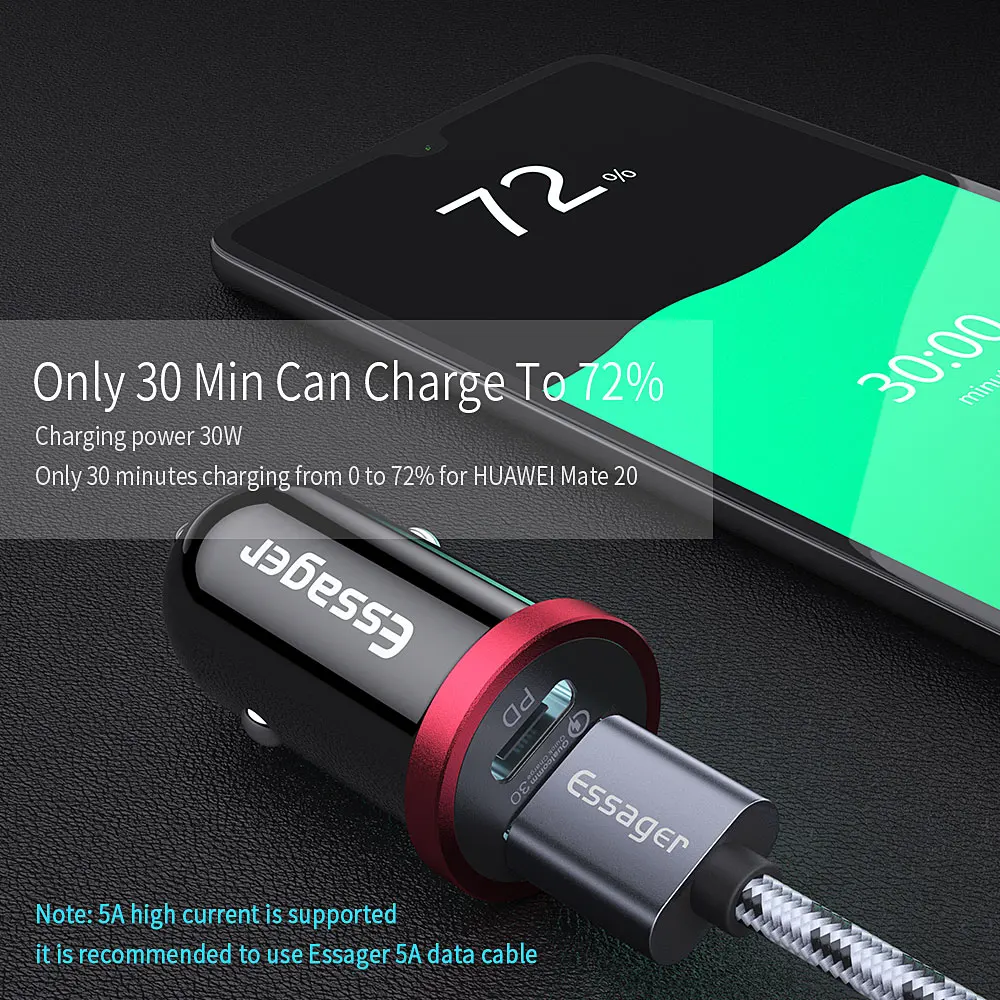 Essager Quick Charge 4,0 3,0 USB Автомобильное зарядное устройство для samsung iPhone Xiaomi huawei QC 4,0 3,0 PD Быстрая зарядка зарядное устройство для мобильного телефона