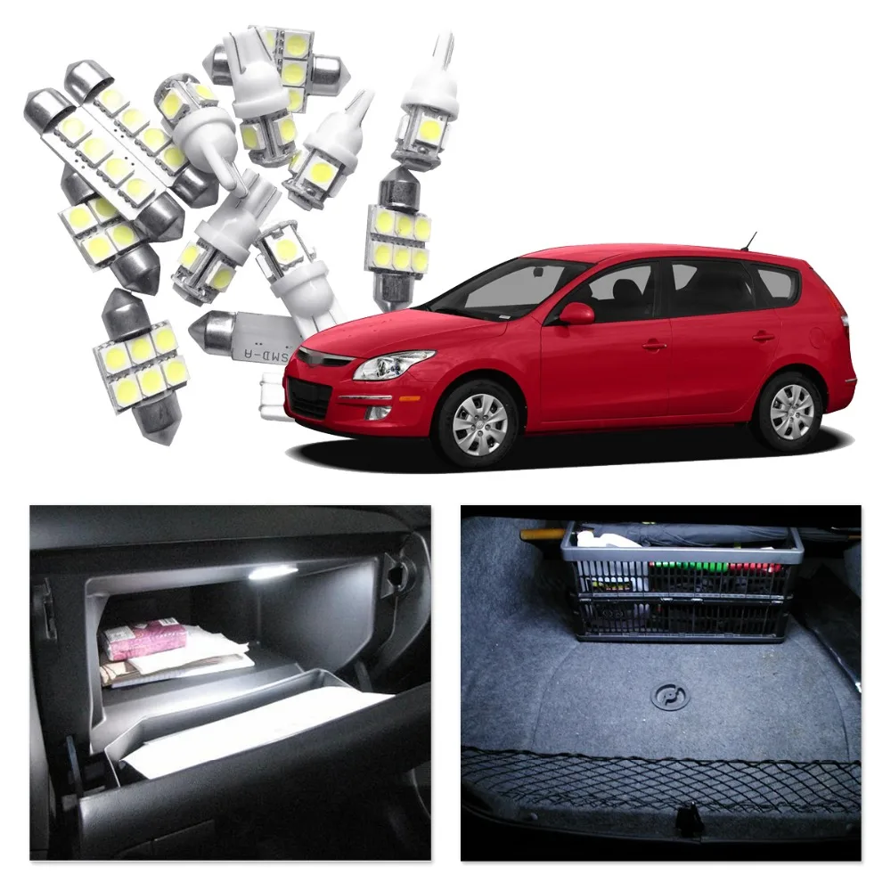 Автомобильные светодиодные светильник пы для Hyundai Elantra 2011-2015 белые красные синие