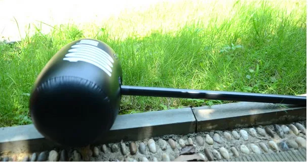 1 шт. ПВХ большой молоток на тысячу тонн надувной Черный твердый ручной шар
