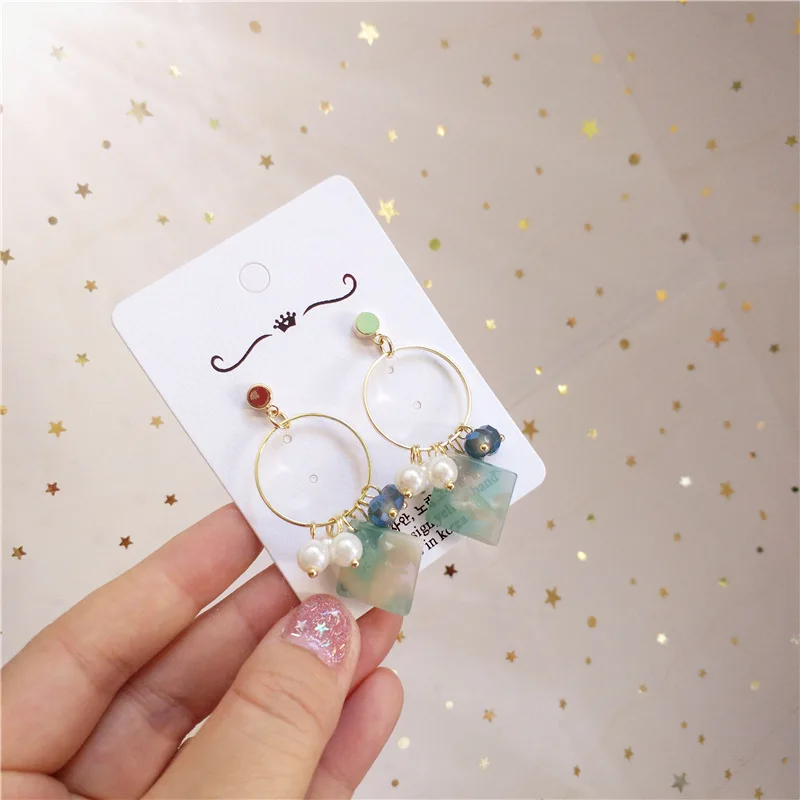 2019 новые милые маленькие свежие серебряные женские висячие серьги сердце любовь