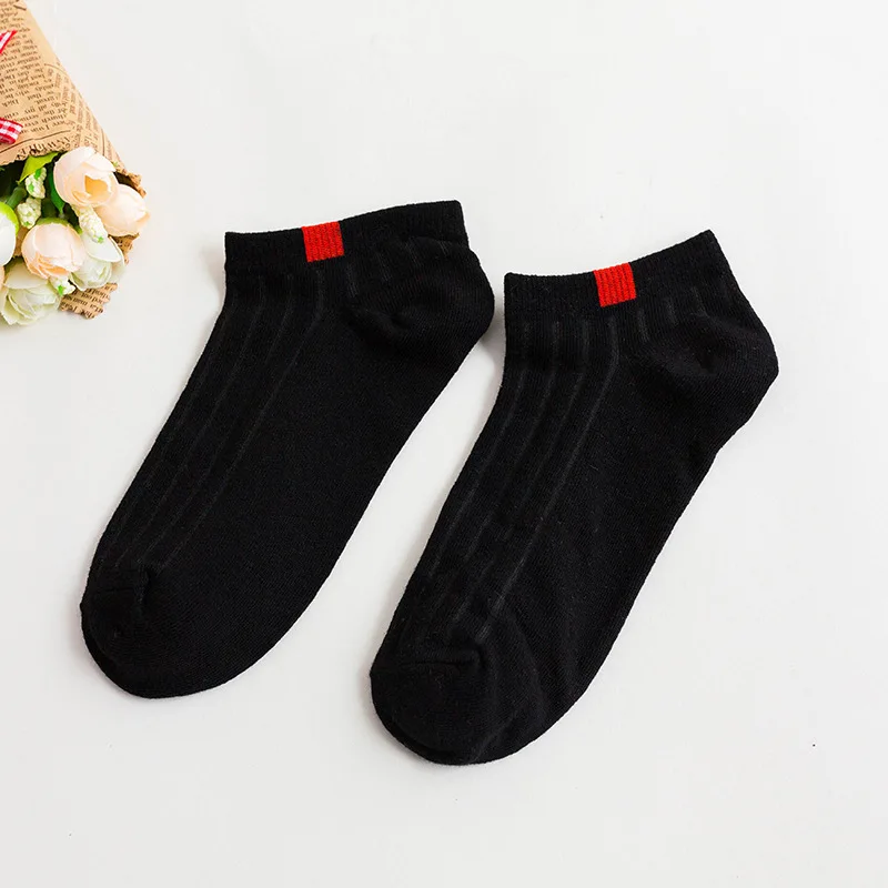 Black-5 pairs 5 пар/уп. носки до лодыжки для Для женщин Белый Низкий вырез короткие носки женские носки-башмачки для девочек Носки ярких цветов тапочки носки - Цвет: Black-5 pairs