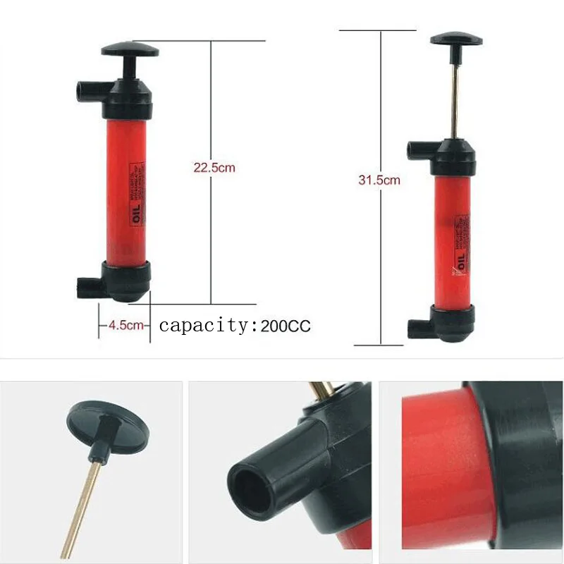 

Change the oil in the car and fill the pump Multifunctional oil pump Extractor Sucking Pipe Vacuum Gun Pump Manual oil extractor