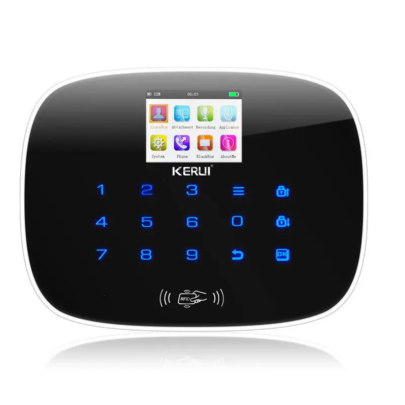 Kerui Беспроводная Проводная GSM Голосовая охранная домашняя сигнализация