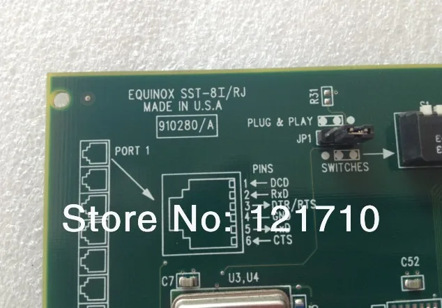 Industrial equipments board EQUINOX SST-8I/RJ ISA 8 PORT RJ Connections 910280A 950280 | Компьютеры и офис