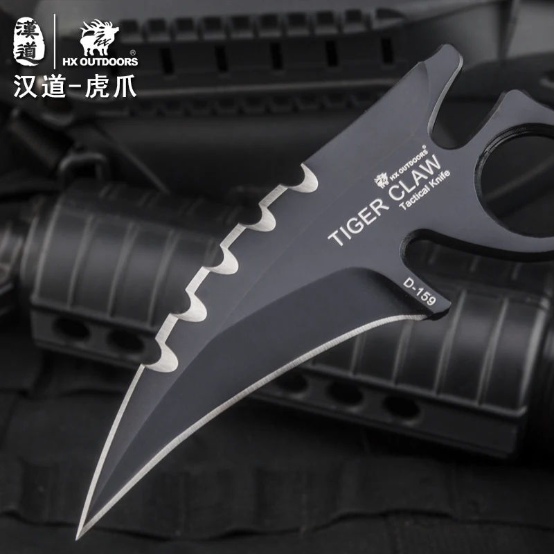 HX D2 стальной нож karambit высокой твердости в стиле игры &quotcounter strike&quot ganzo real ножи для
