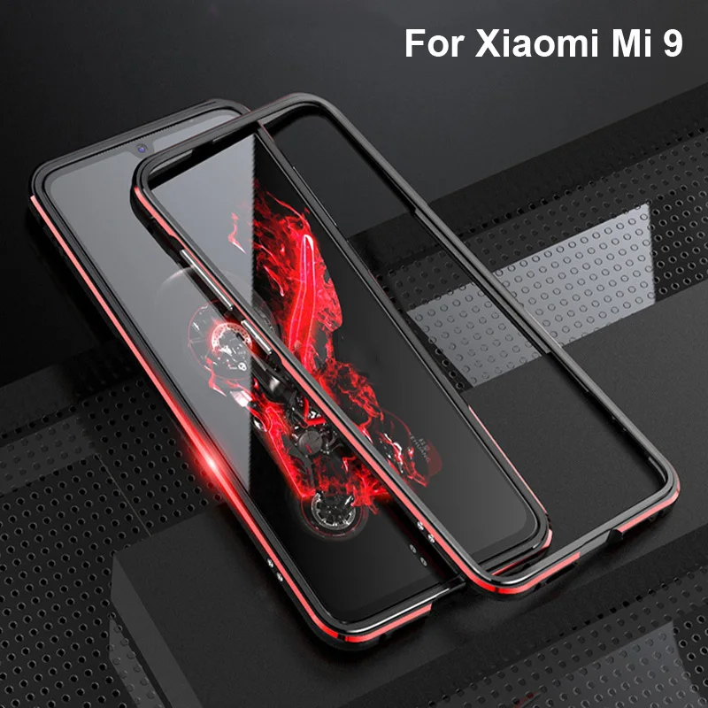 Роскошный брендовый Алюминиевый металлический бампер для Xiaomi Mi 9, металлический капа, чехол, Форма колонки, рамка для Xiaomi Mi 9, чехол