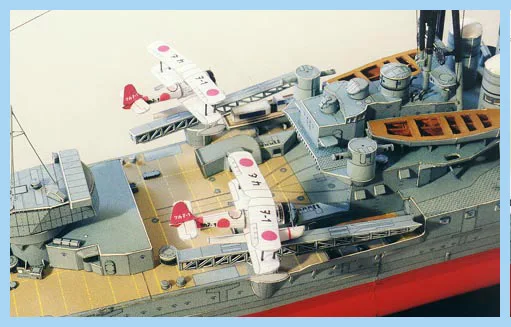 Японская модель тяжелого круизера Kaohsiung Takao 3D из бумаги 81 см для самостоятельной
