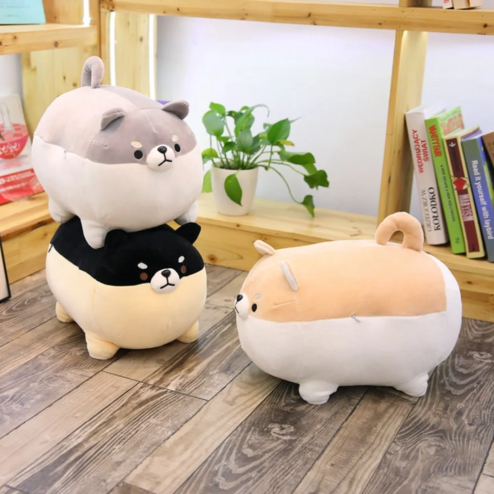 

40/50 Cm Soft Shiba Inu Dog Plush Toy Plump Body Dog Stuffed Doll Pillow For Kids Birthday Gift Or Shop Home Decoration