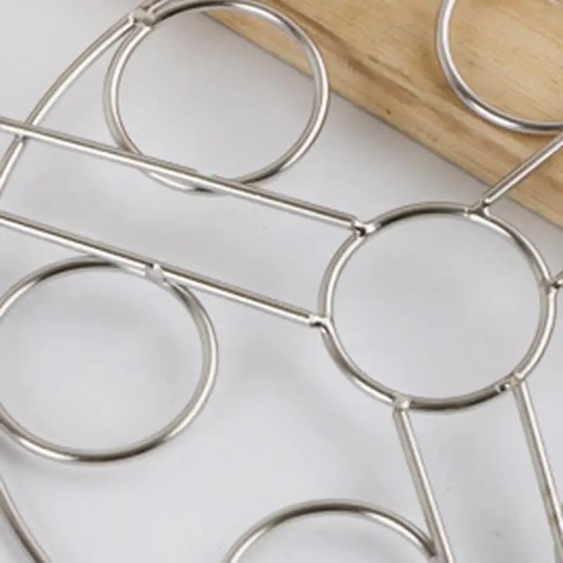 Stainless Steel Eggs Steamer Rack 7 Holes Steaming Grid Stand | Дом и сад