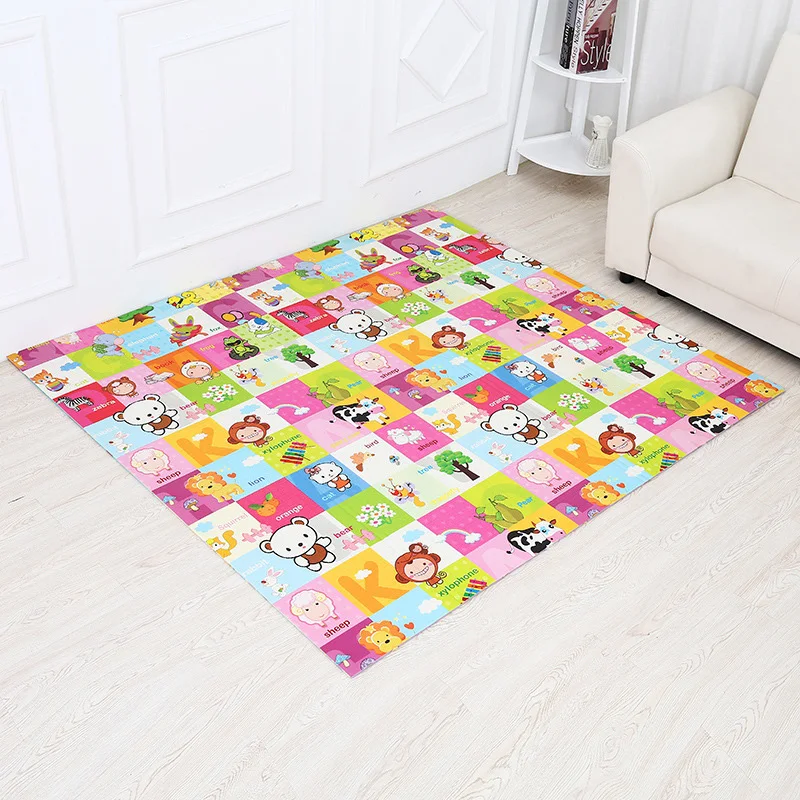 Складной Игровой коврик 180x200 см ребенка играть мат Xpe головоломки развивающий Tapis