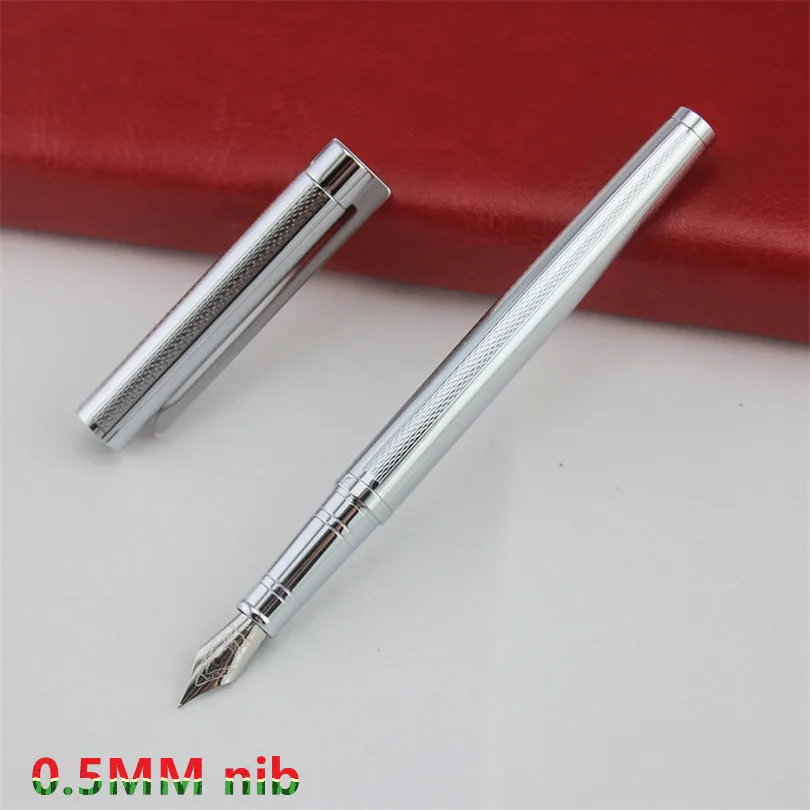 Jinhao классическая черная и серебряная перьевая ручка с 0 5 мм иридиевым