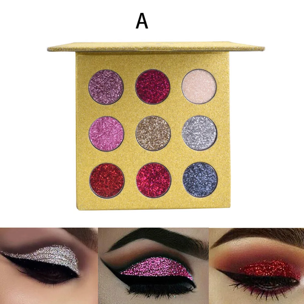 9 Цвет Diamond тени для век Изысканные тени для век Pallete мрамор Блеск Shimmer водостойкие уход за кожей лица Jewels косметическая пудра Макияж TSLM2