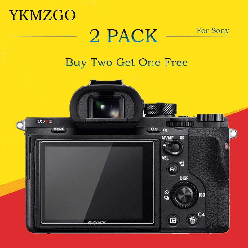 2 упаковки 9H закаленное стекло для защиты ЖК-экрана Sony A7M3 A7M2 A6300 A6400 A7R A7 III II A9 / A7S A5100