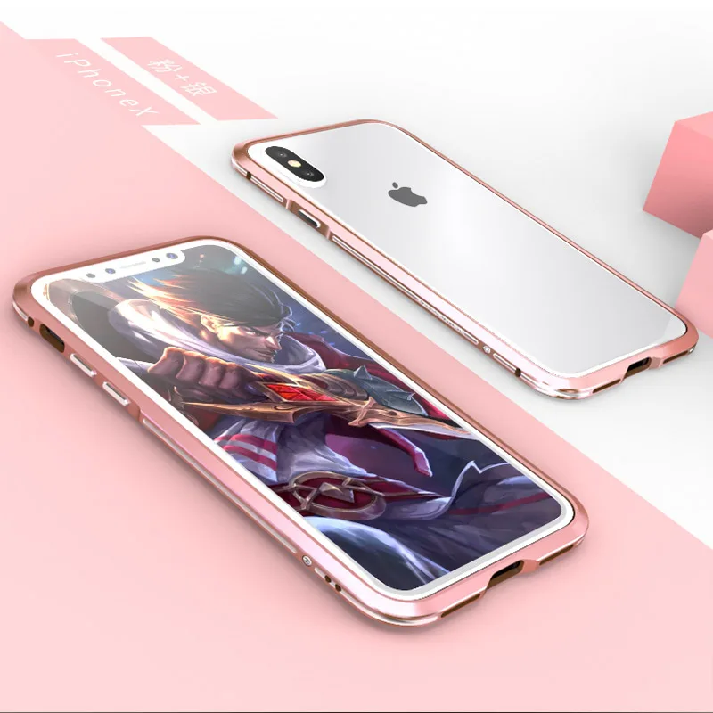 Роскошный изогнутый металлический бампер для samsung Galaxy Note 9 чехол Note 8 для iphone X Xs Max Xr 8 7 Plus Ультратонкий алюминиевый корпус