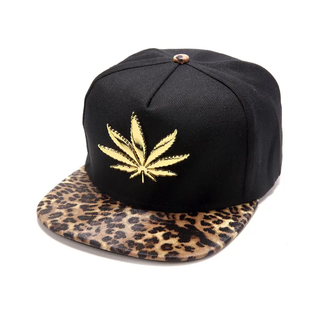 

Мужские металлические бейсболки в стиле хип-хоп с изображением сорняков, хлопковые повседневные регулируемые Снэпбэк кепки, головные убор...