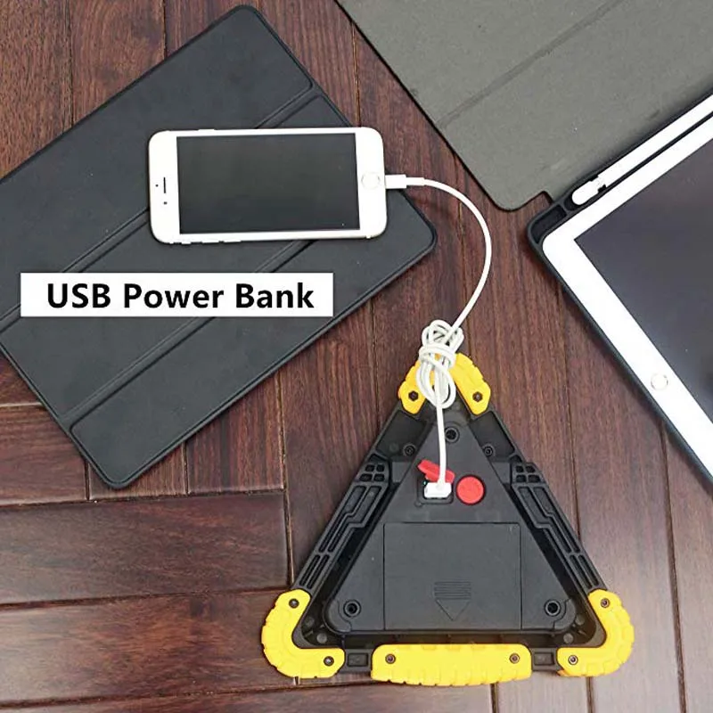 Алюминий сплав 4* батарейки типа АА светодиодные лампы на открытом воздухе USB экстренная ситуация SOS Предупреждение поисковая лампа Портативный IP65 потолочные светильники флэш-памяти