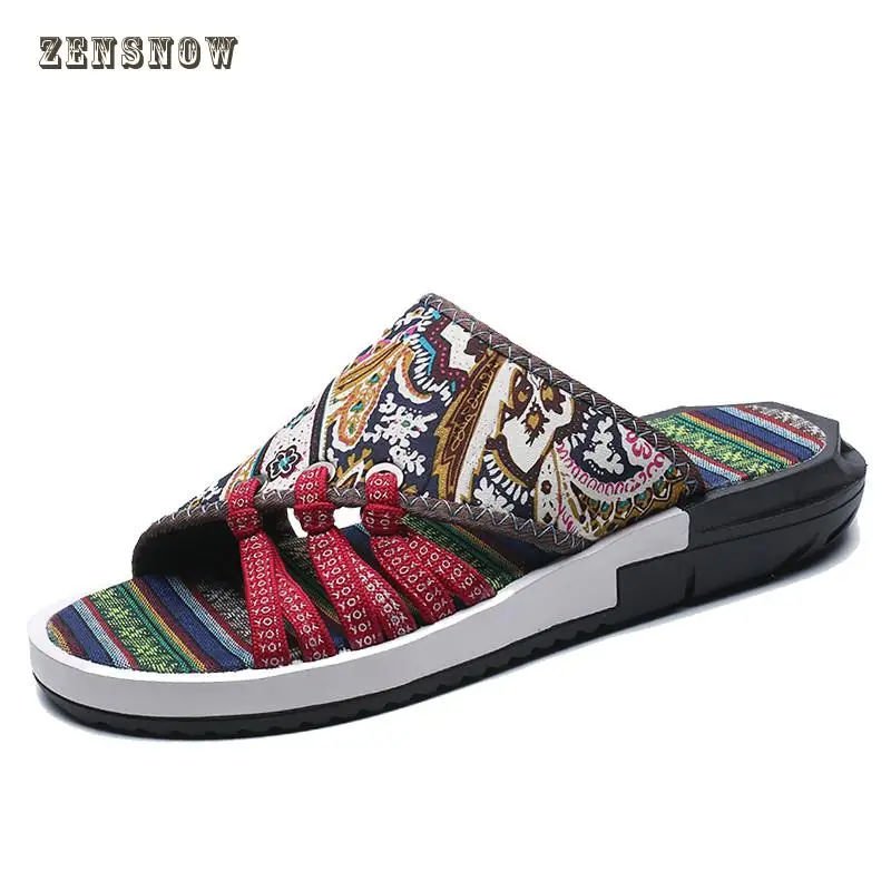 Высокое качество мужские тапочки летние противоскользящие Пляжная обувь прилив