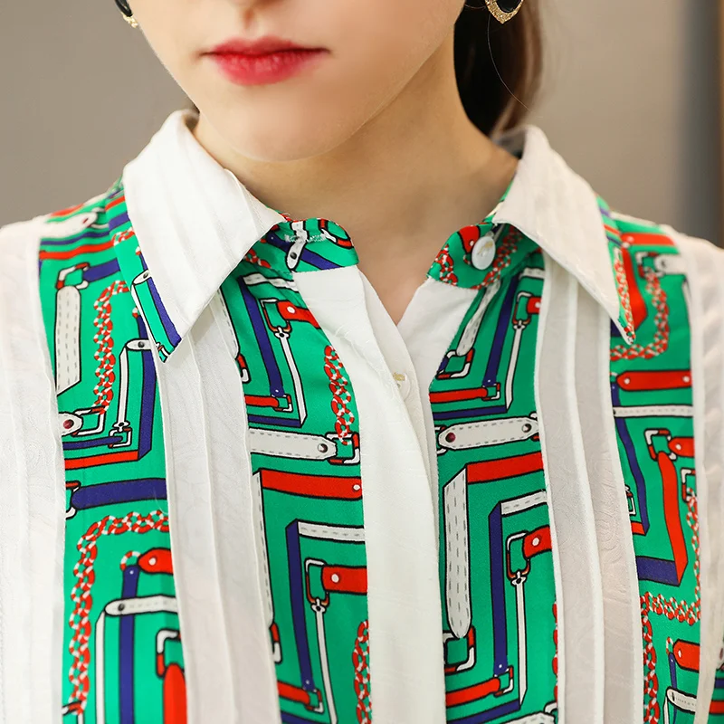 VOA Шелковый офисный комбинезон белый женский высокая талия туника тонкий длинный