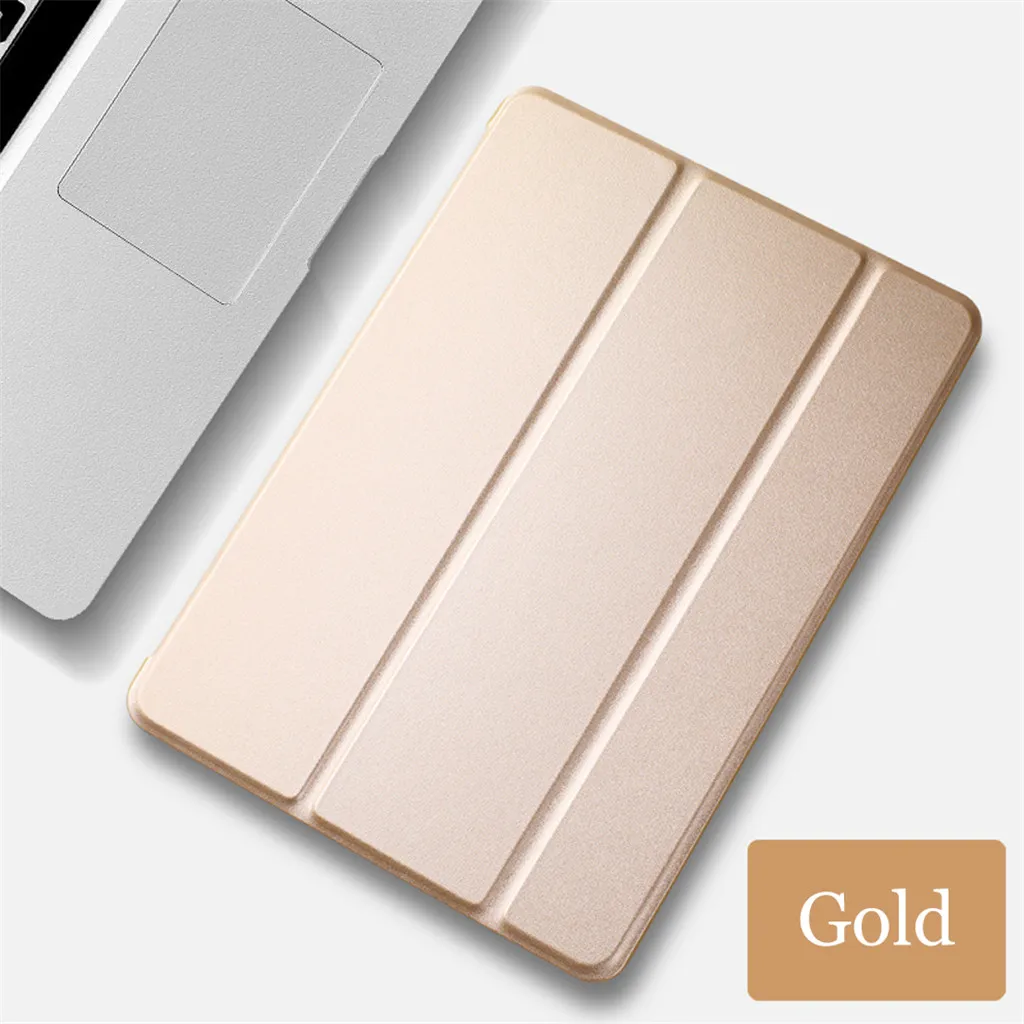 Золотой Умный Магнитный чехол для нового iPad Pro 11, мягкий чехол из искусственной кожи, трехслойный чехол-подставка для iPad Pro 11, чехол с функцией автоматического сна - Цвет: Золотой