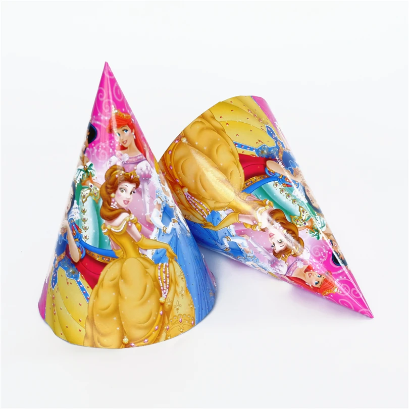 6 шт./лот бумаги шляпа чехлы-накладки &quotПринцесса&quot &quotБелоснежка&quot &quotЗолушка