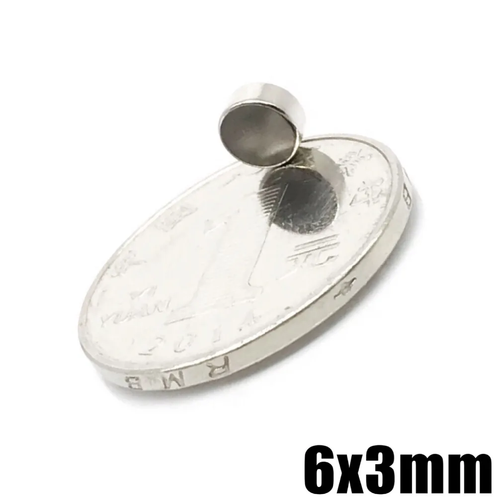 10/20/50/100/200 шт. магнит 6x3 мм N35 Сильный диск NdFeB неодимовый магнит редкоземельный магнит 6*3 мм неодимовые магниты 6 мм X 3 мм