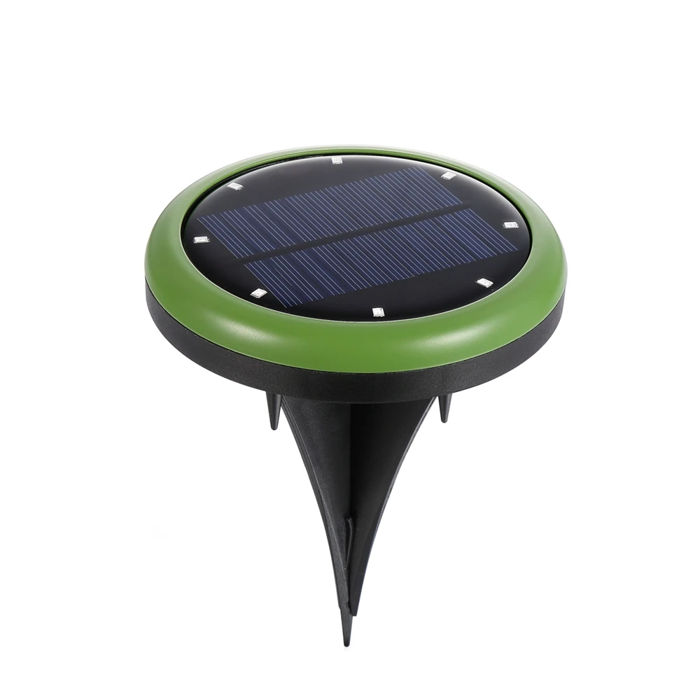 Новый 8LED Солнечный газон лампас заземленная лампа зарытый светильник садовый