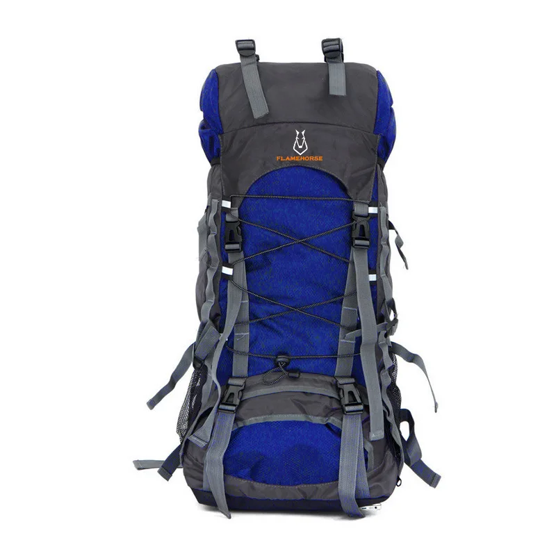 Blue 60L нейлон/Оксфорд Водонепроницаемый сухой мешок Открытый Высокое качество путешествия рюкзак для мужчин женщин Кемпинг Альпинизм Туризм Рюкзаки - Цвет: Blue