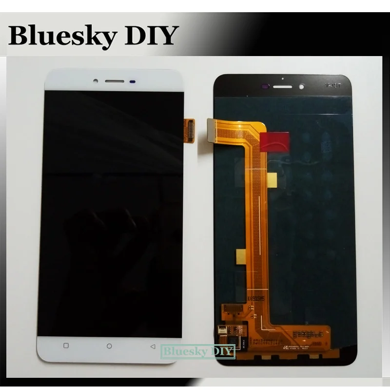 100% протестированный оригинальный 5 дюймовый белый/золотой ЖК дисплей +