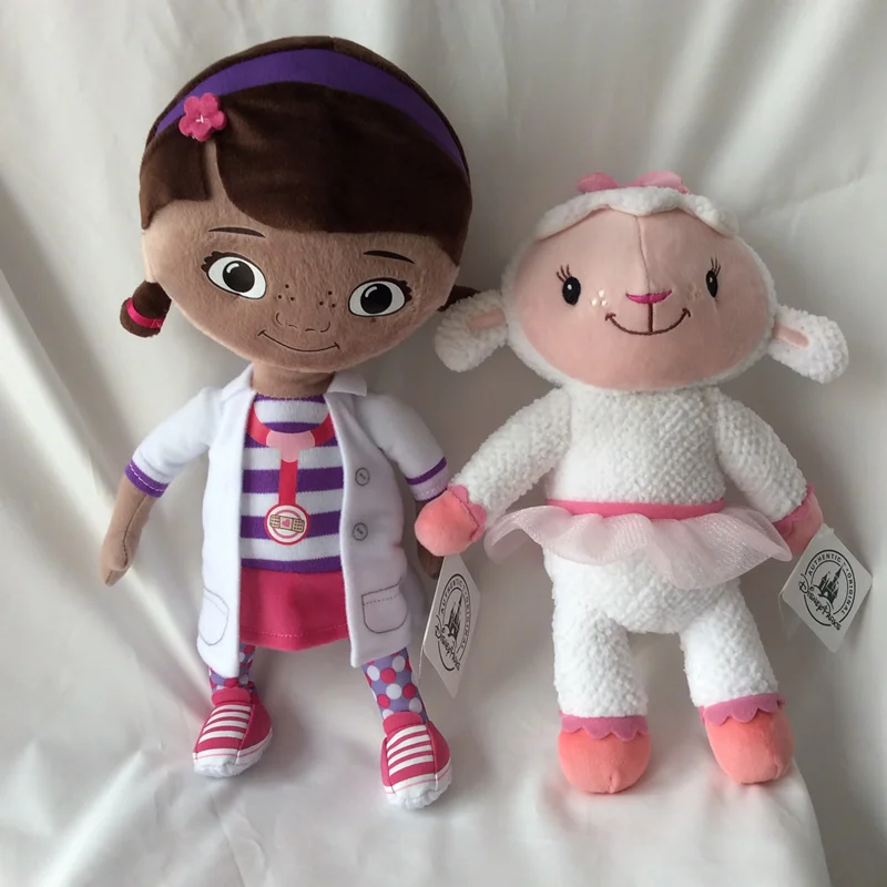 Оригинальные Плюшевые игрушки Doc McStuffins 32 см Dottie девочка и 27 см Lambie овечка Мягкая кукла для малышей подарок для детей