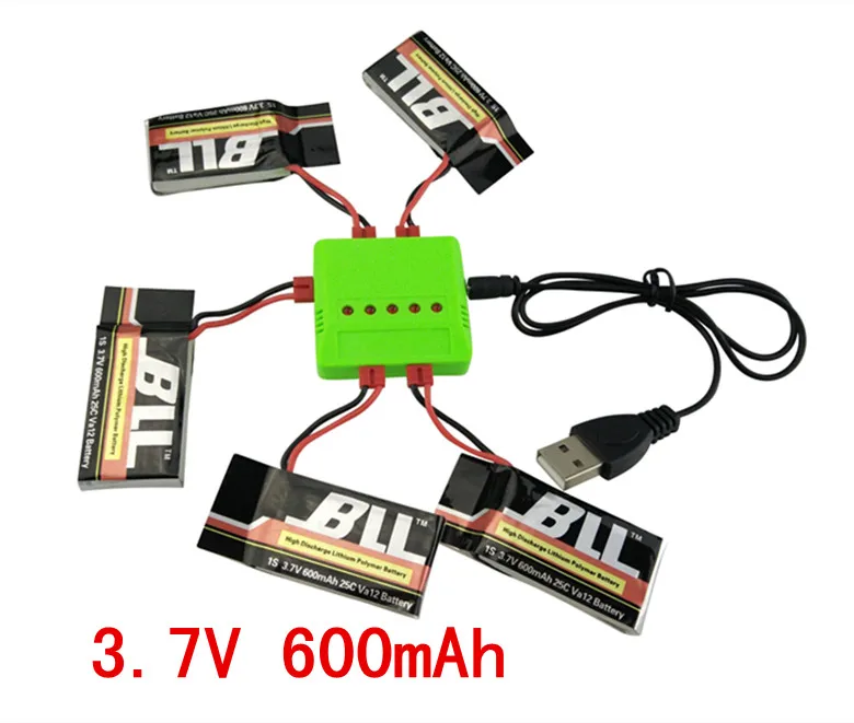 

SYMA X5HW X5HC 5PCS 3.7V 600mah lithium battery charger and four-axis aircraft accessories remote control aircraft parts