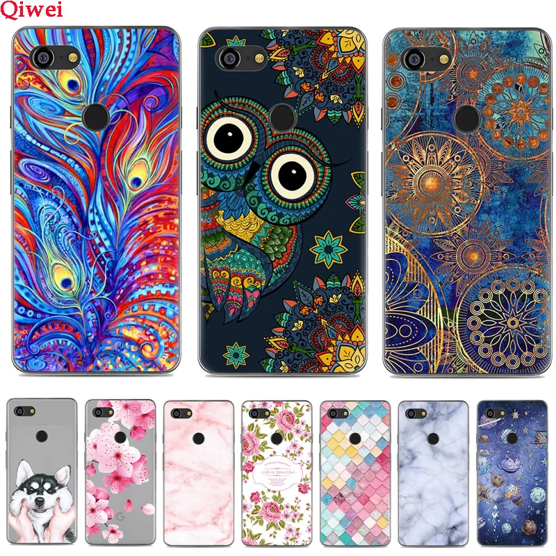 Силиконовый чехол для Google Pixel 3 2 XL из мягкого ТПУ задняя крышка телефона 3XL 2XL Funda