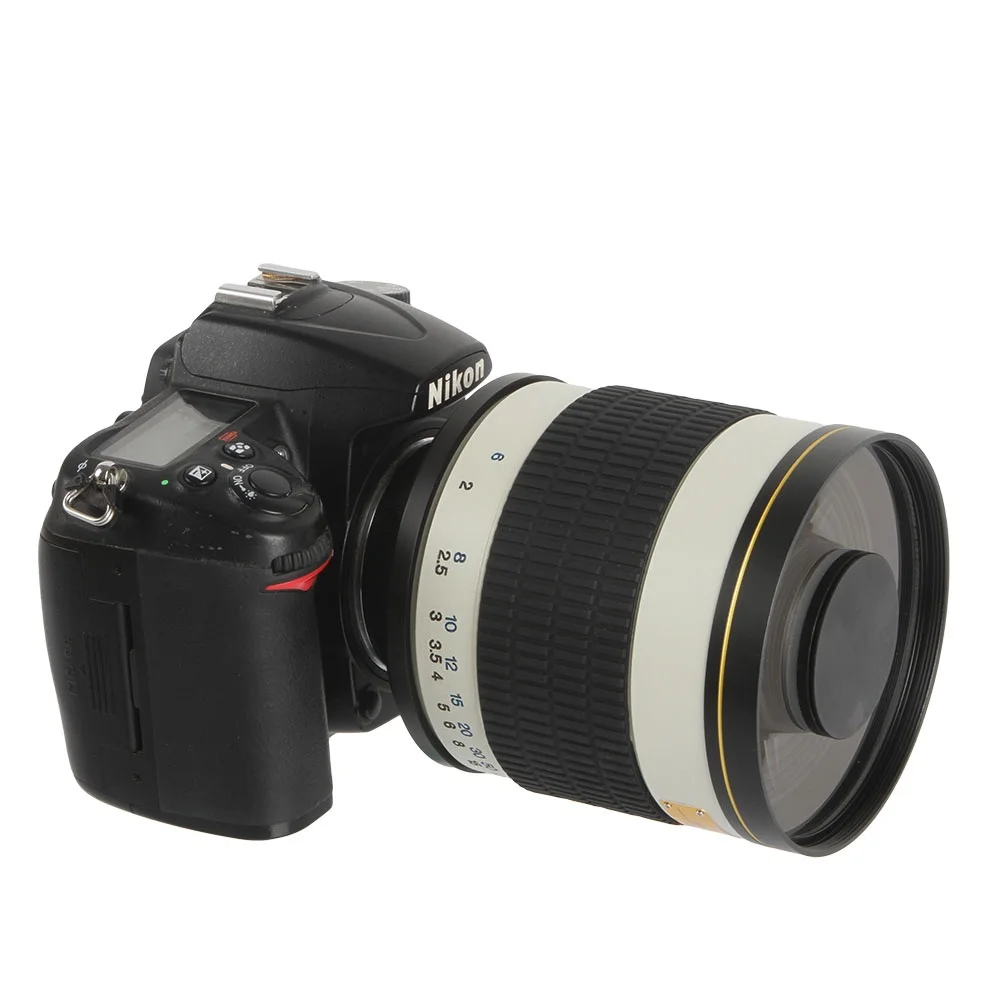 500 мм F6.3 телефото зеркальный объектив+ T2 Крепление переходное кольцо для Canon Nikon Pentax sony DSLR камер
