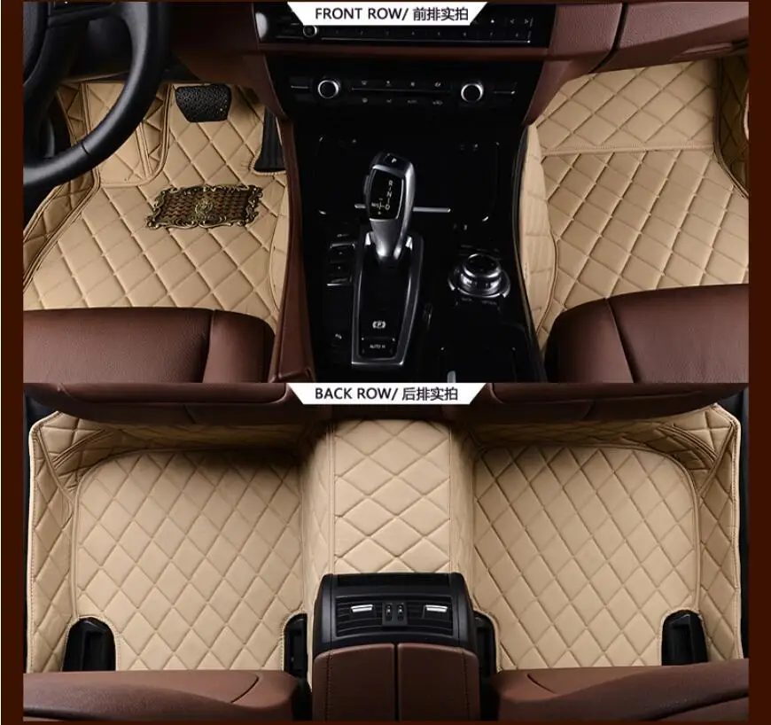 JINGHANG автомобильные коврики для Audi A7 S7 RS7 2012-2018 ног высокое качество вышивка кожа