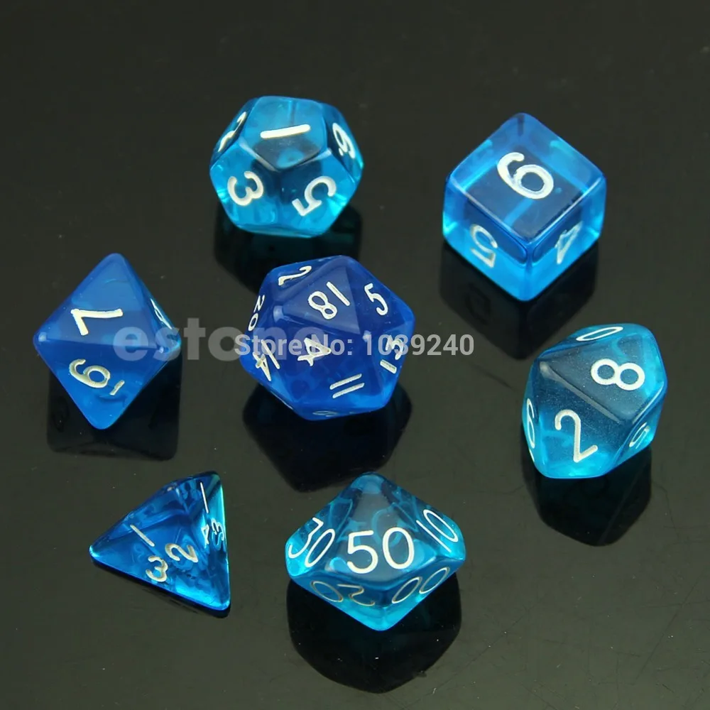 7 кости Двусторонняя D4 D6 D8 D10 D12 D20 Magic сбора ролевой игры поли игровой набор|dice board