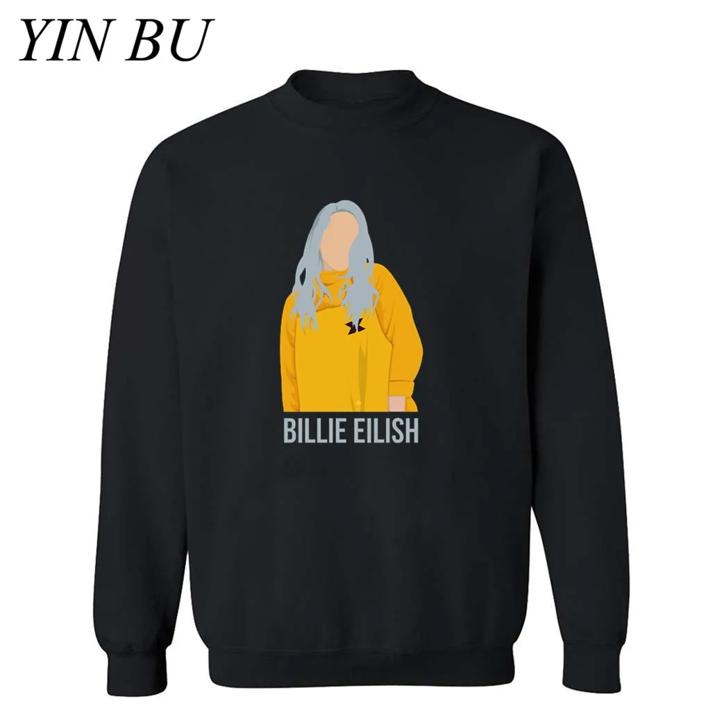 Новинка 2019 года. Стильные мужские толстовки с капюшоном Billie Eilish. Осенне-зимние в