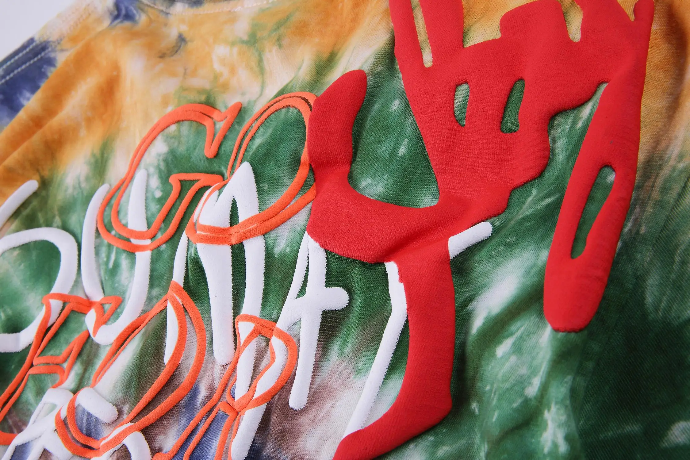 19SS Трэвиса Скотта астромира футболка 1:1 высокое качество инопланетянин Tie Dye футболка уличного рынка хип-хоп Astroworld футболка