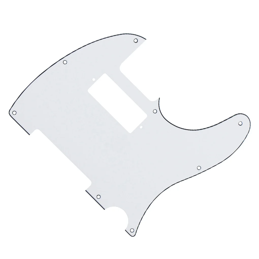 Белый 3Ply Pickguard Tele MINI Humbucker Накладка для защиты деки с винтами Guitar|humbucker pickguard|mini