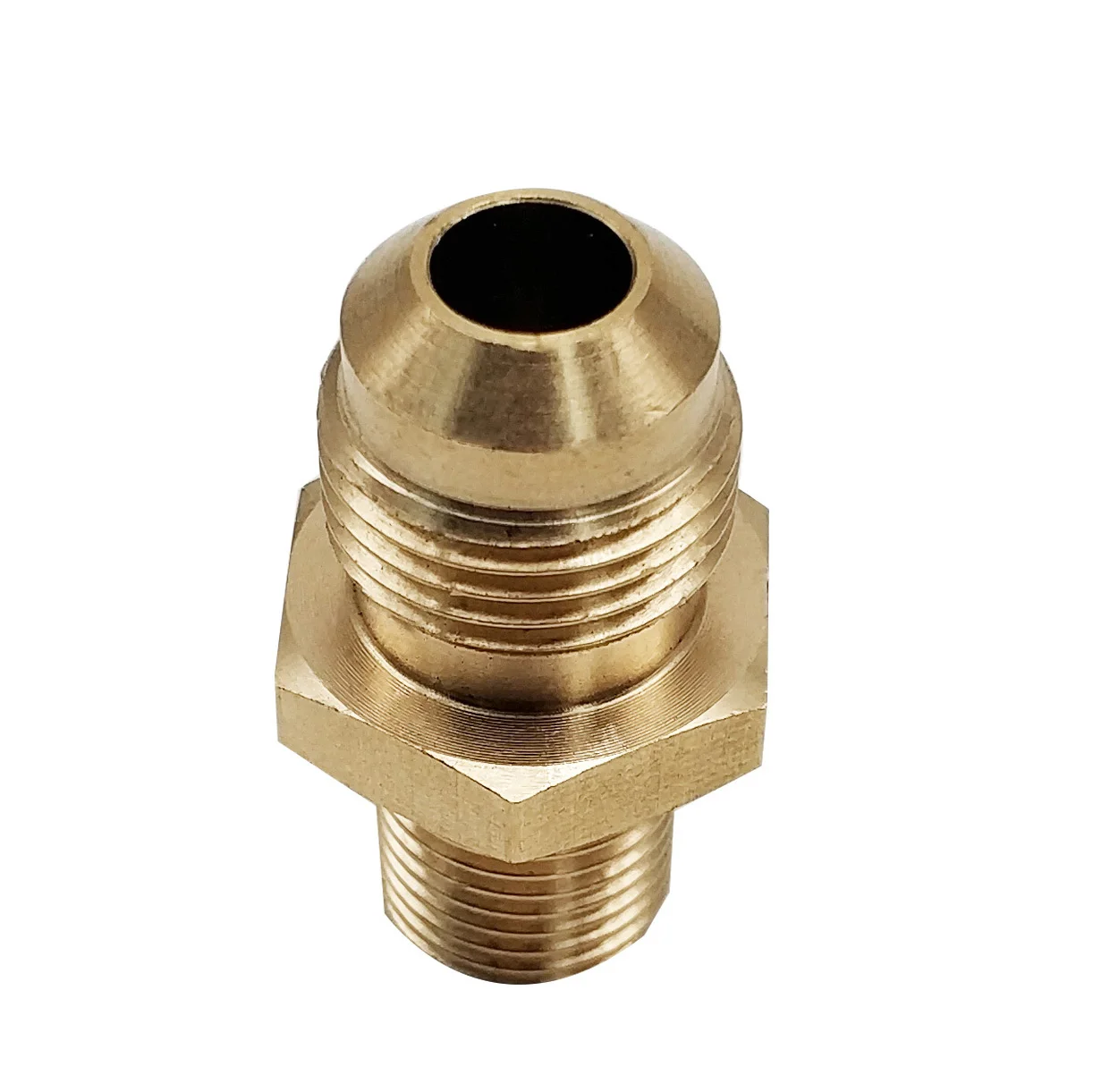 5/"-18 UNF мужской 3/8" клеш SAE x 1/" BSPP Мужской левый соединитель Адаптер латунный фитинг трубы для топливного клапан для газа, воды