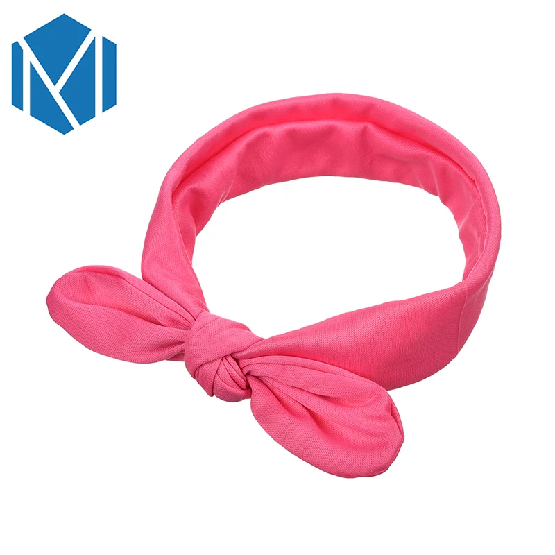 Новинка однотонная повязка на голову для детей милая эластичная чалма-лента