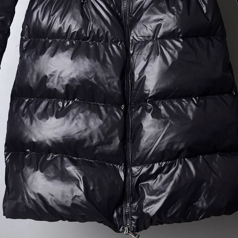 Зимнее пальто женское 2018 высокое качество белый утиный пух куртка утолщенная