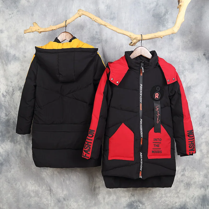 Детская зимняя пуховая куртка 2018 года пуховое пальто для мальчиков верхняя